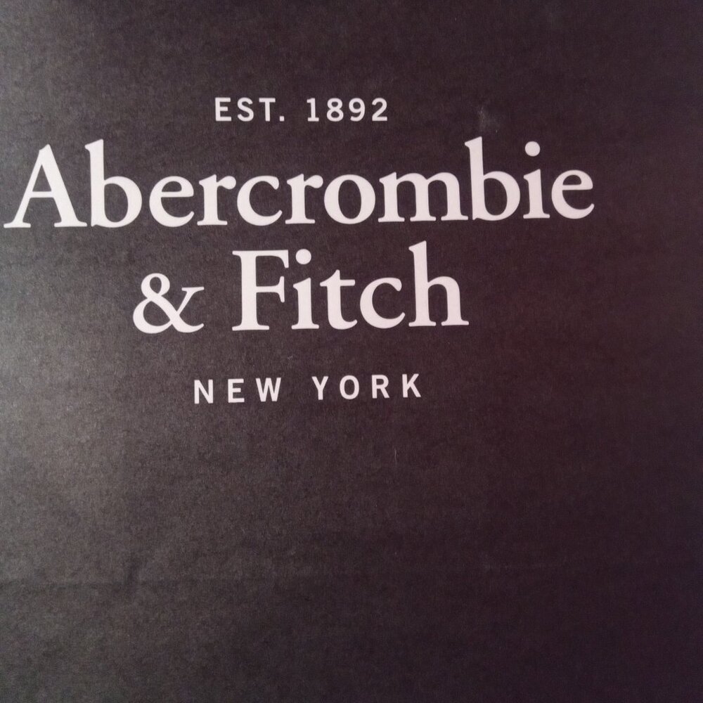 Abercrombie & Fitch black merchandise bag